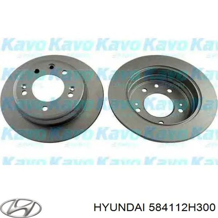 Диск гальмівний задній Hyundai/Kia 584112H300