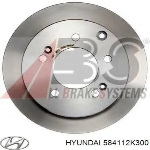 Задні дискові гальма Hyundai/Kia 584112K300 ціна, від 26.74 USD