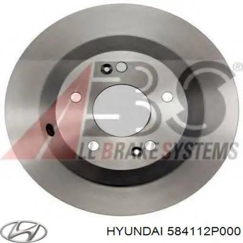 Задні дискові гальма Hyundai/Kia 584112P000 ціна, від 19.00 USD