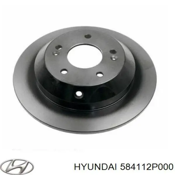 Купити 584112P000 Hyundai/Kia Диск заднього гальма
