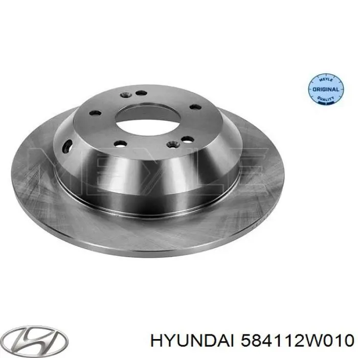 Купити 584112W010 Hyundai/Kia Диск заднього гальма