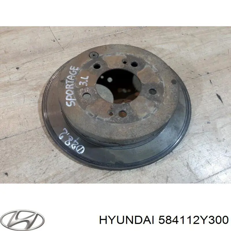 Купити 584112Y300 Hyundai/Kia Диск заднього гальма