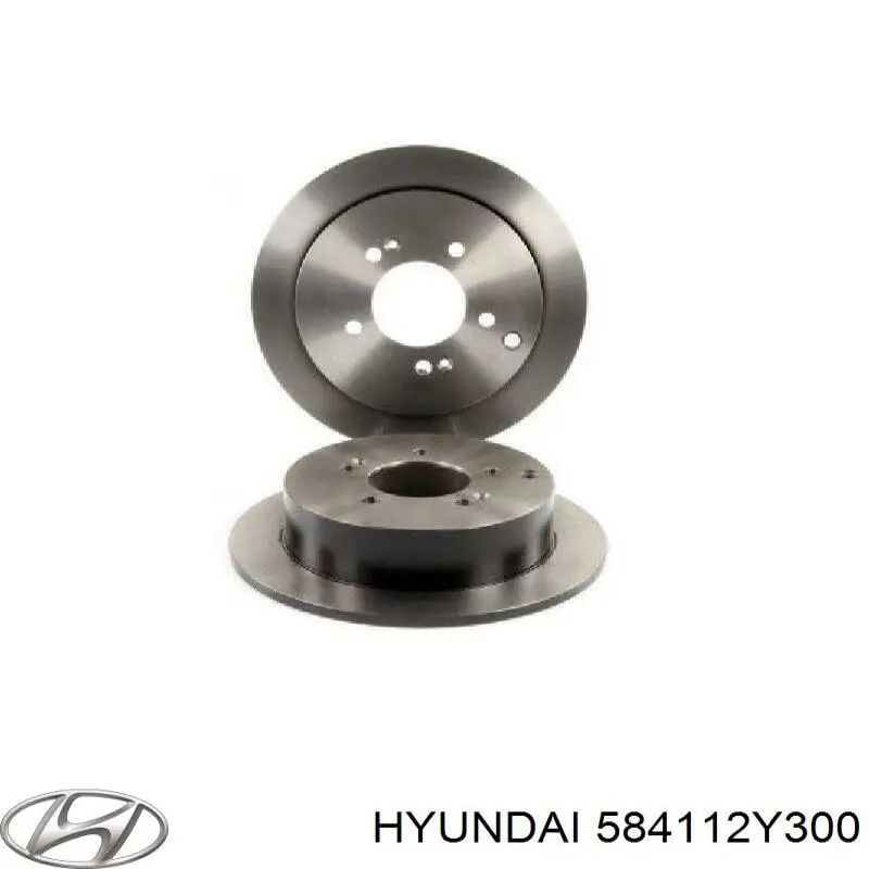 Задні дискові гальма Hyundai/Kia 584112Y300 ціна, від 25.58 USD