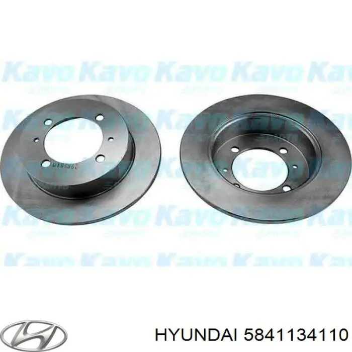 Купити 5841134110 Hyundai/Kia Диск заднього гальма