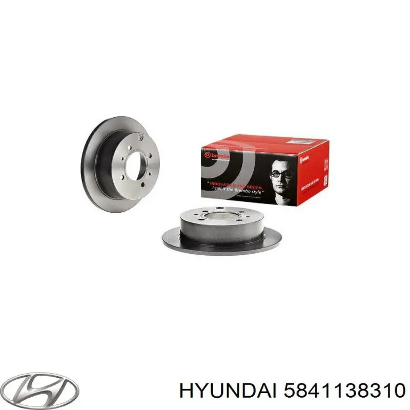 Купити 5841138310 Hyundai/Kia Диск заднього гальма