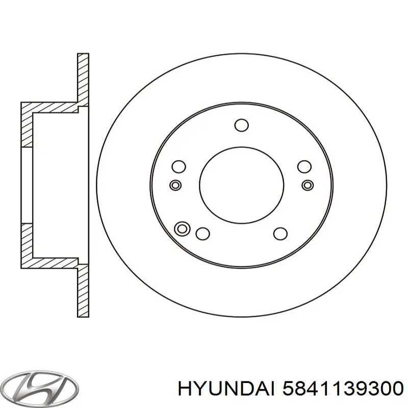 Гальмівні диски 5841139300 Hyundai/Kia