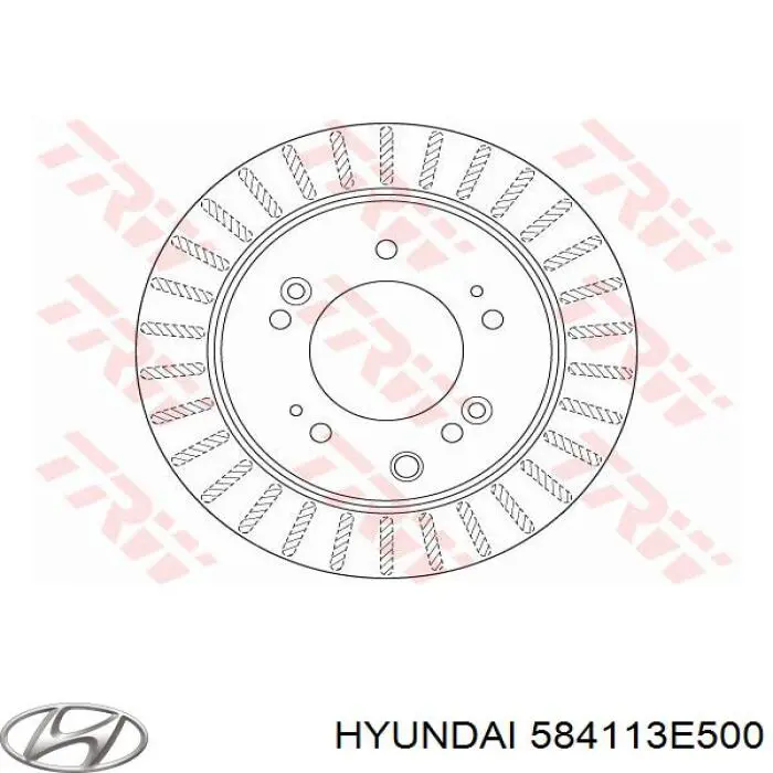 Гальмівні диски 584113E500 Hyundai/Kia