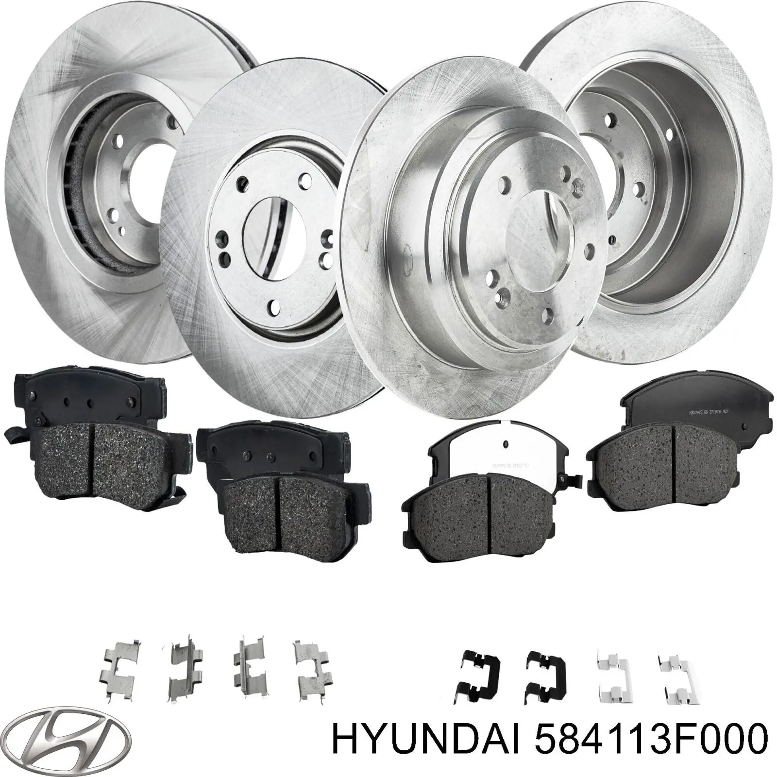 Купити 584113F000 Hyundai/Kia Диск заднього гальма