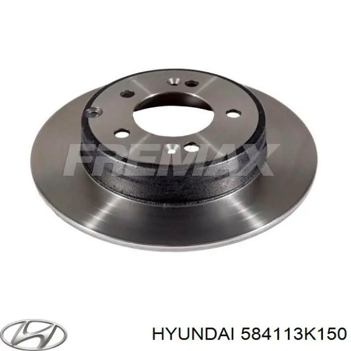 Гальмівні диски 584113K150 Hyundai/Kia