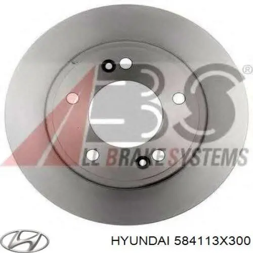 Купити 584113X300 Hyundai/Kia Диск заднього гальма