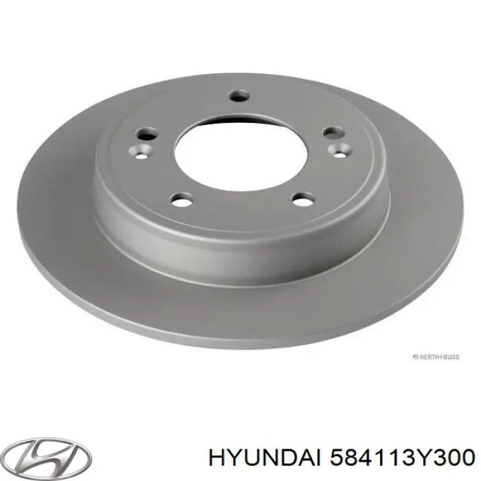 Купити 584113Y300 Hyundai/Kia Диск заднього гальма