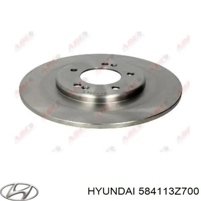 584113Z700 Hyundai/Kia диск гальмівний задній