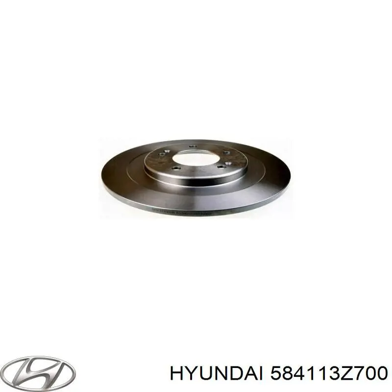 Купити 584113Z700 Hyundai/Kia Диск заднього гальма