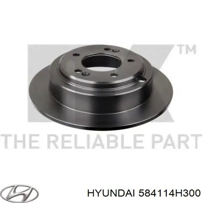 Задні дискові гальма Hyundai/Kia 584114H300 ціна, від 46.19 USD