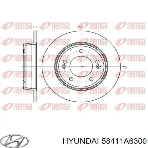 58411A6300 Hyundai/Kia Дискові гальма