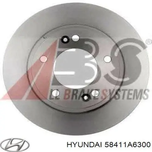 58411A6300 Hyundai/Kia диск гальмівний задній
