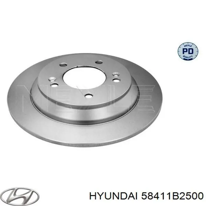 Купити 58411B2500 Hyundai/Kia Диск заднього гальма