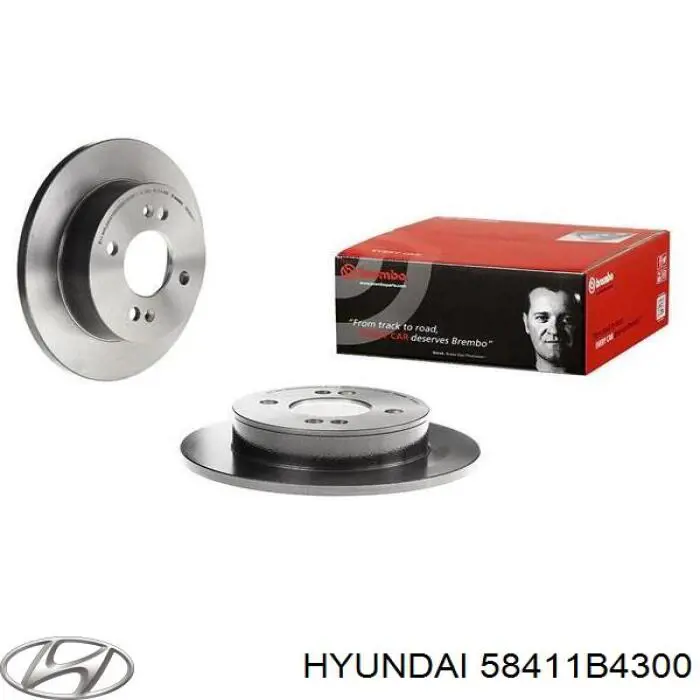 Гальмівні диски 58411B4300 Hyundai/Kia