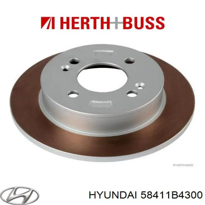 Диск гальмівний задній Hyundai/Kia 58411B4300