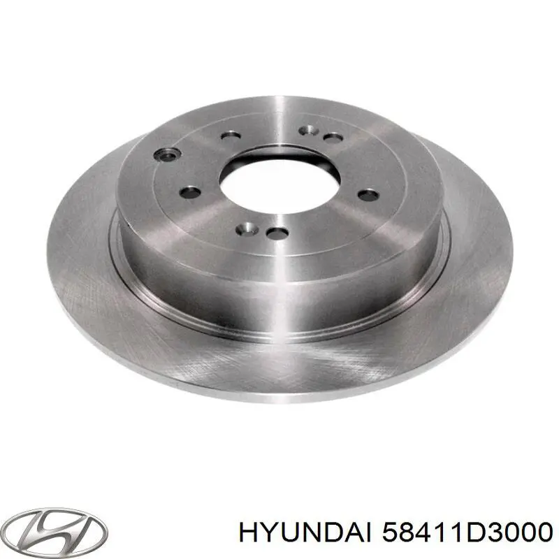 58411D3000 Hyundai/Kia диск гальмівний задній