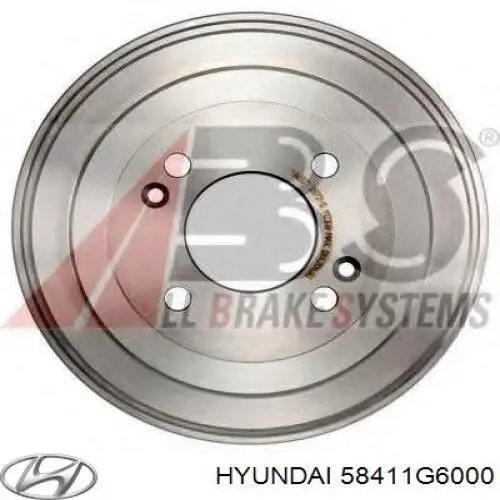 Купити 58411G6000 Hyundai/Kia Барабан гальмівний задній