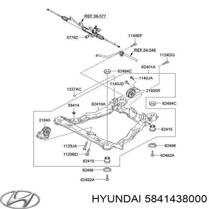 Заглушка днища кузова Hyundai/Kia 5841438000 ціна, від 1.49 USD