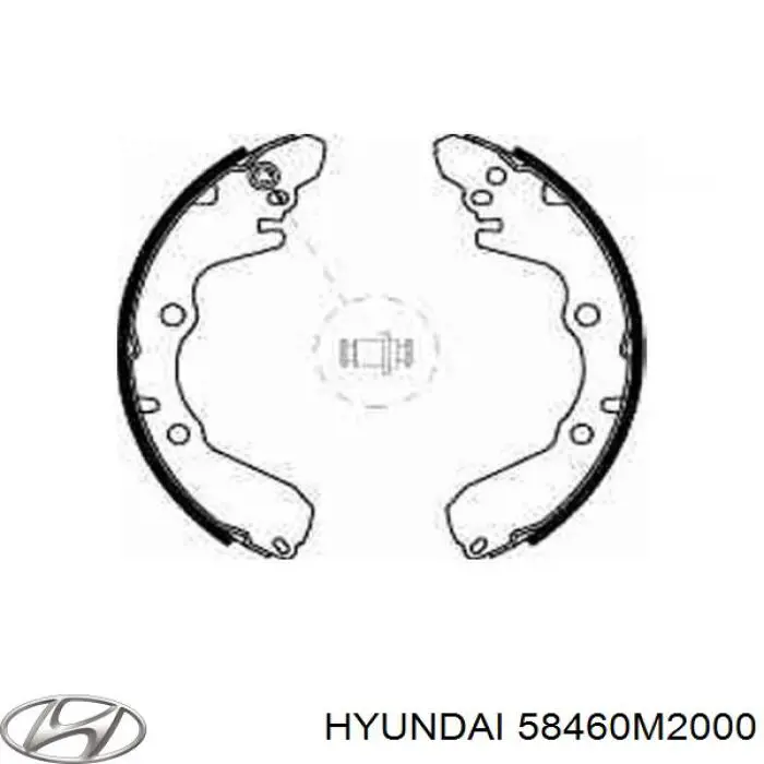 Колодки гальмові задні, барабанні 58460M2000 Hyundai/Kia