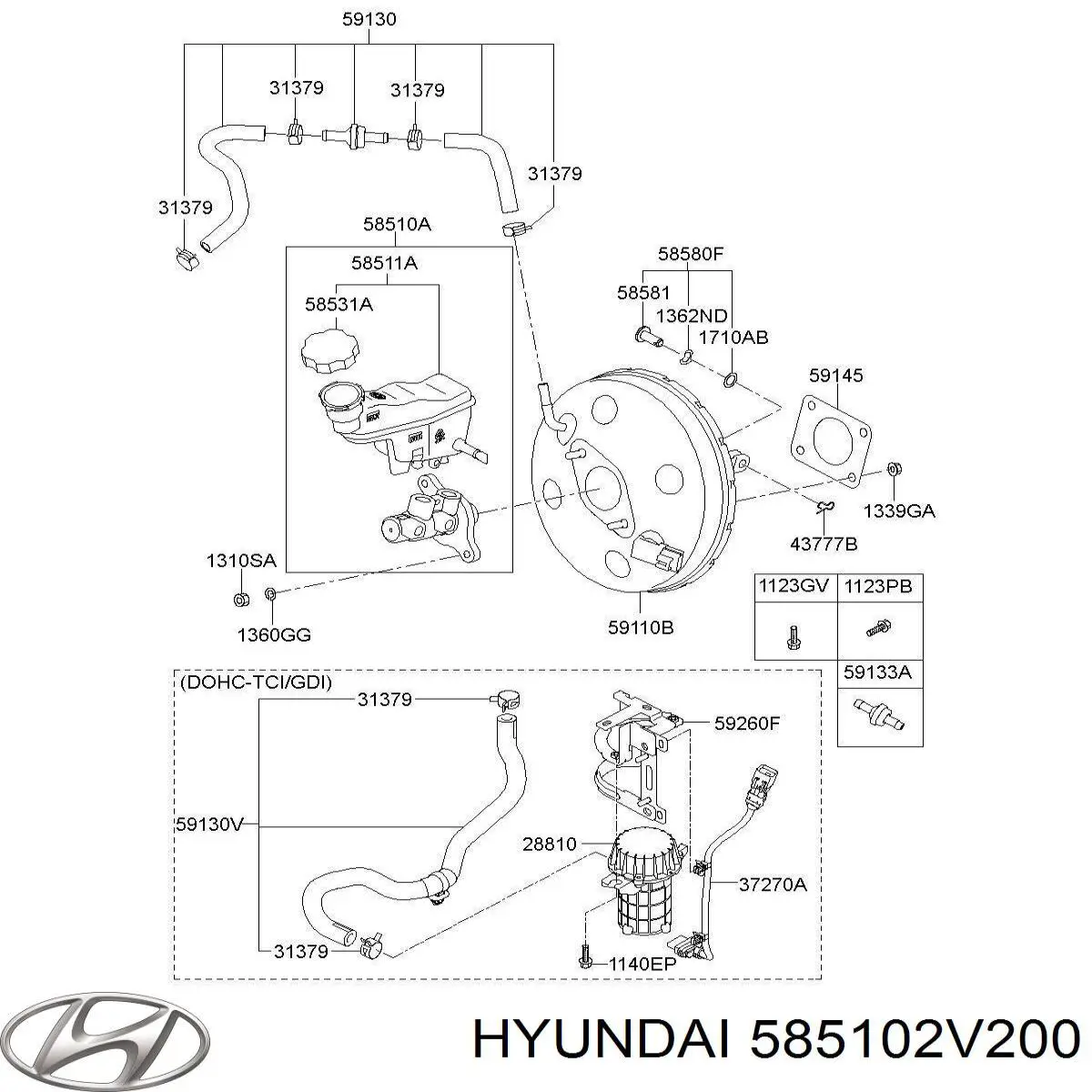 Циліндр головний гальма (Гідротормоз) Hyundai I30 хетчбек (GDH) (2012 - 2016) ціна, від 56.77 USD