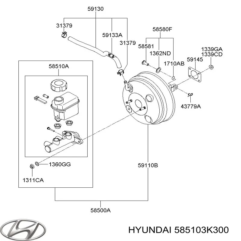  Головний гальмівний циліндр Hyundai Sonata 5