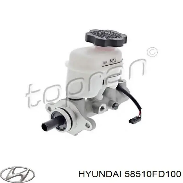 Циліндр головний гальма (Гідротормоз) Hyundai/Kia 58510FD100 ціна, від  USD