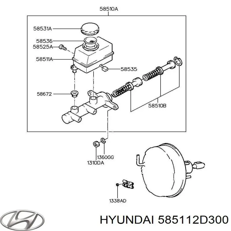  585112D300 Hyundai/Kia