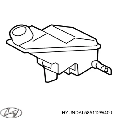 Бачок головного гальмівного циліндру (гальмівної рідини) Hyundai Santa Fe 3 (DM) (Хендай Санта фе)