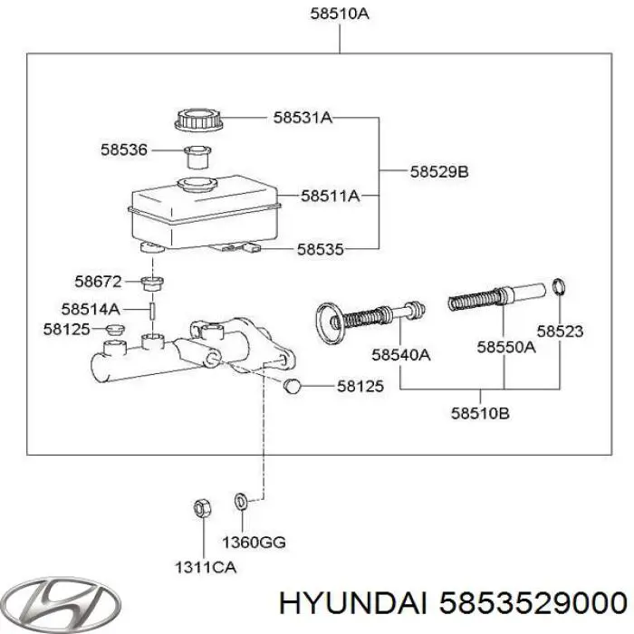 5853529000 Hyundai/Kia 