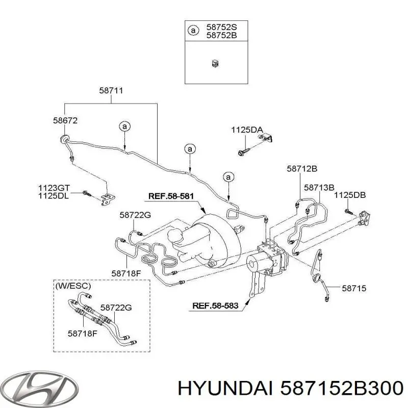  587152B300 Hyundai/Kia