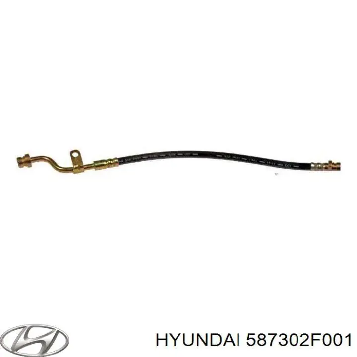 Купити 587302F001 Hyundai/Kia Шланг гальмівний передній, лівий