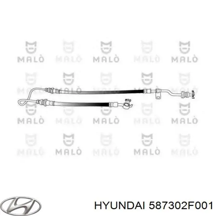 Шланг гальмівний передній, лівий Hyundai/Kia 587302F001 ціна, від 17.74 USD