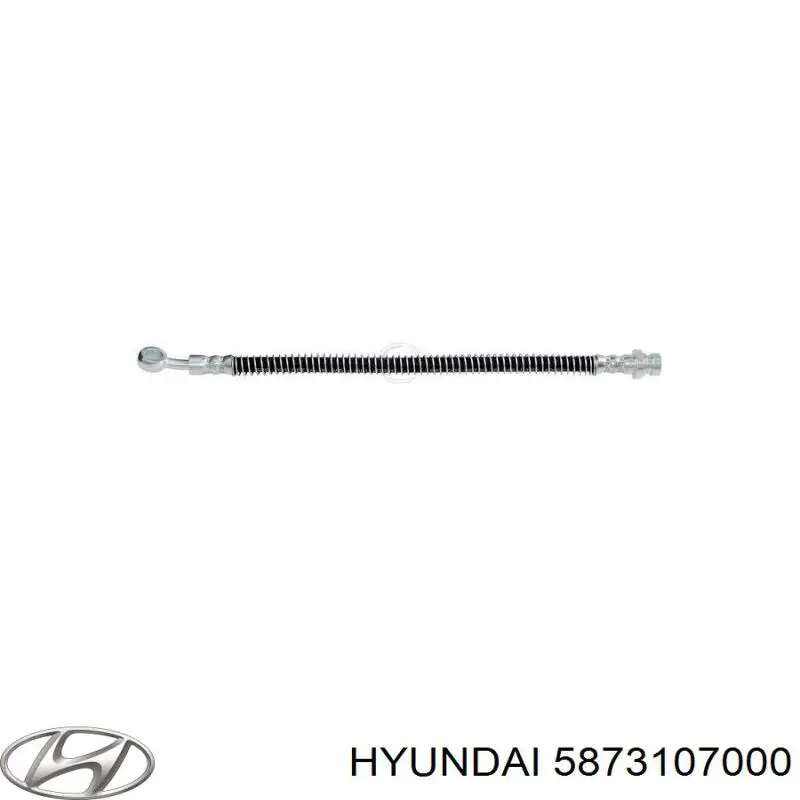 Шланг гальмівний передній Hyundai/Kia 5873107000