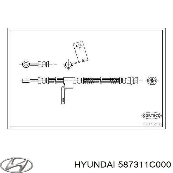 Шланг гальмівний передній, лівий Adriauto 101244 ціна, від 15.44 USD