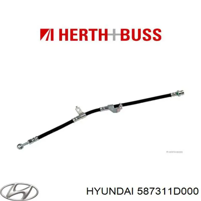 Шланг гальмівний передній, лівий Hyundai/Kia 587311D000 ціна, від 15.28 USD