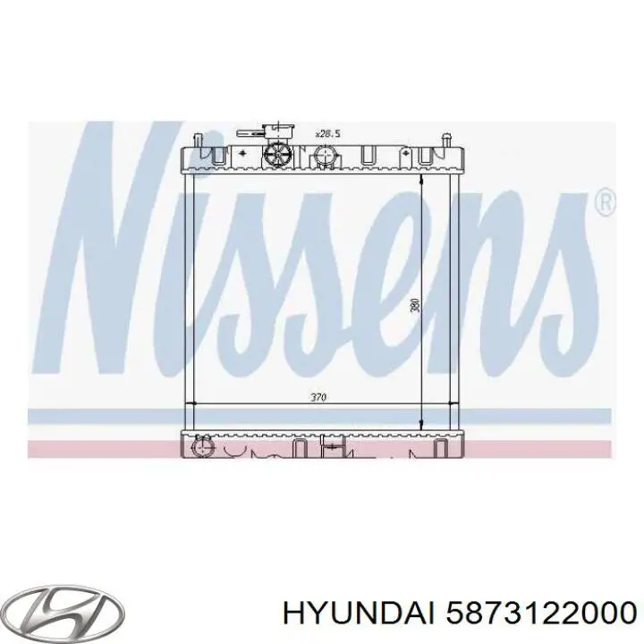 Шланг гальмівний передній, лівий 5873122000 Hyundai/Kia