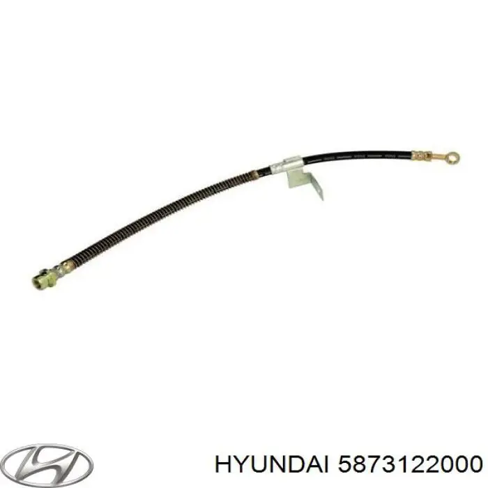 Шланг гальмівний передній, лівий Hyundai/Kia 5873122000 ціна, від 19.30 USD