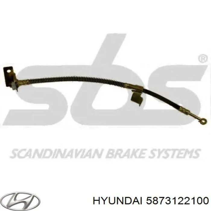 Купити 5873122100 Hyundai/Kia Шланг гальмівний передній, лівий