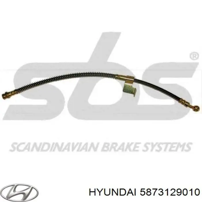 Шланг гальмівний передній, лівий Hyundai/Kia 5873129010 ціна, від 17.68 USD