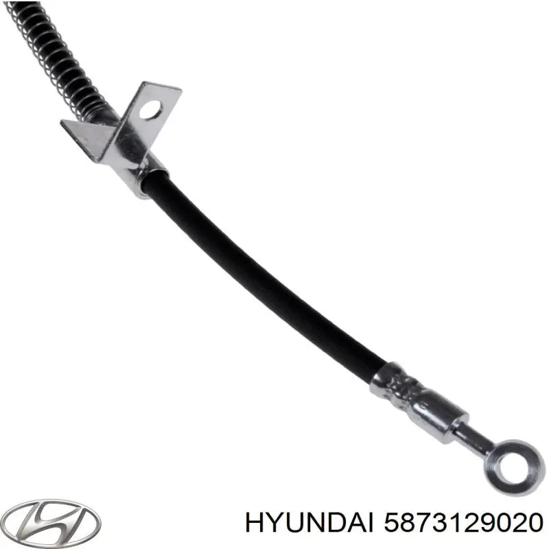 Шланг гальмівний передній, лівий Hyundai/Kia 5873129020
