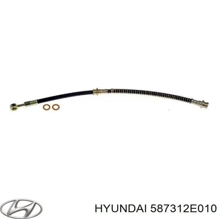 Шланг гальмівний передній, лівий Hyundai/Kia 587312E010 ціна, від 19.43 USD