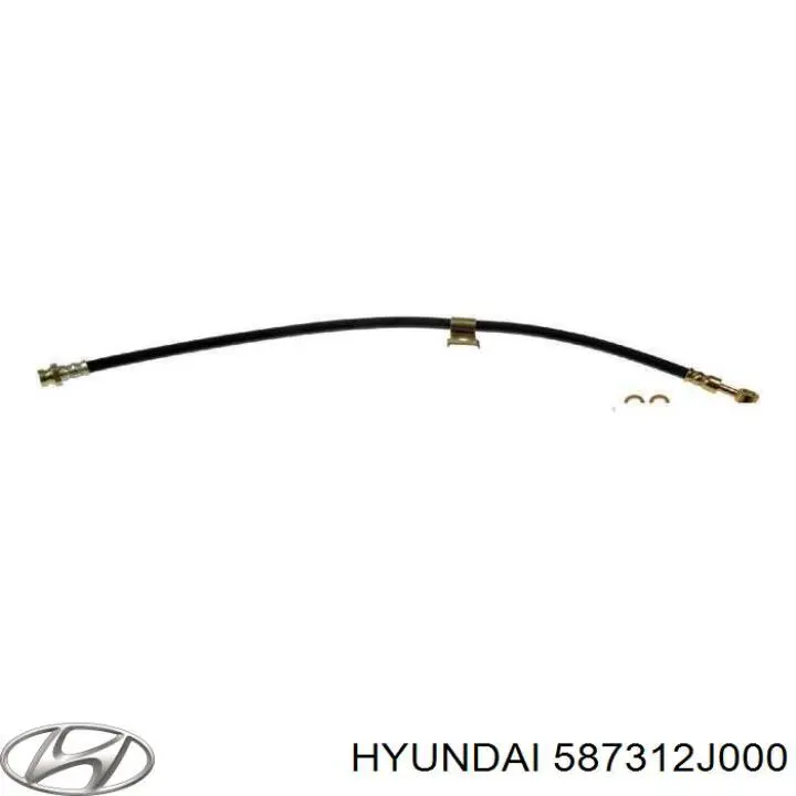 587312J000 Hyundai/Kia Шланг гальмівний передній, лівий