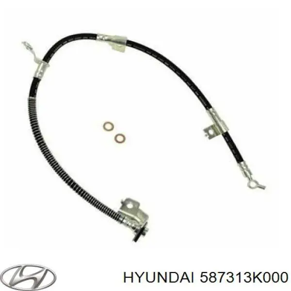 Купити 587313K000 Hyundai/Kia Шланг гальмівний передній, лівий