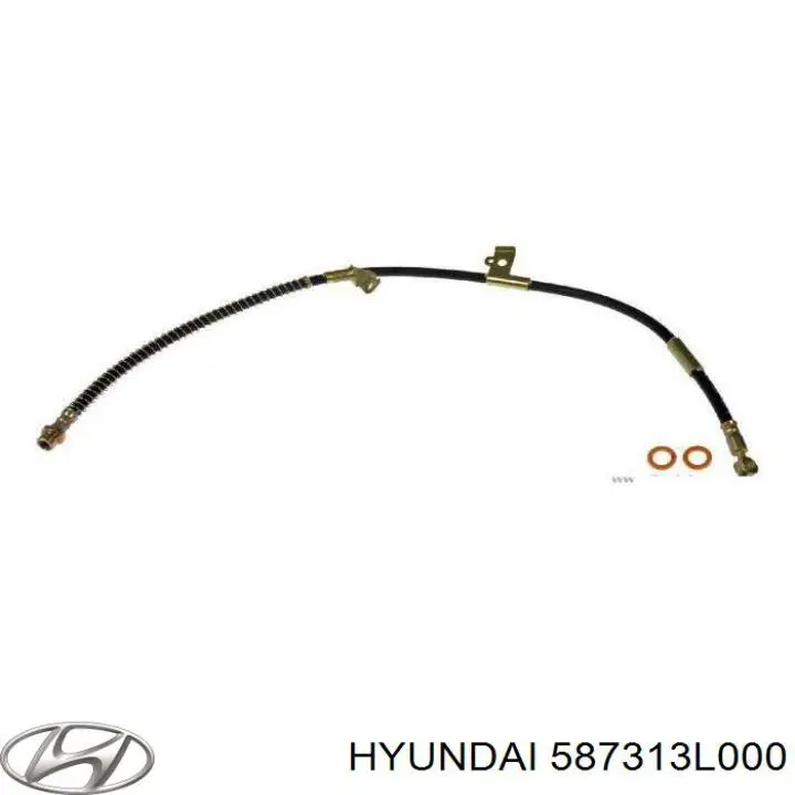 Шланг гальмівний передній, лівий Hyundai/Kia 587313L000 ціна, від 20.25 USD