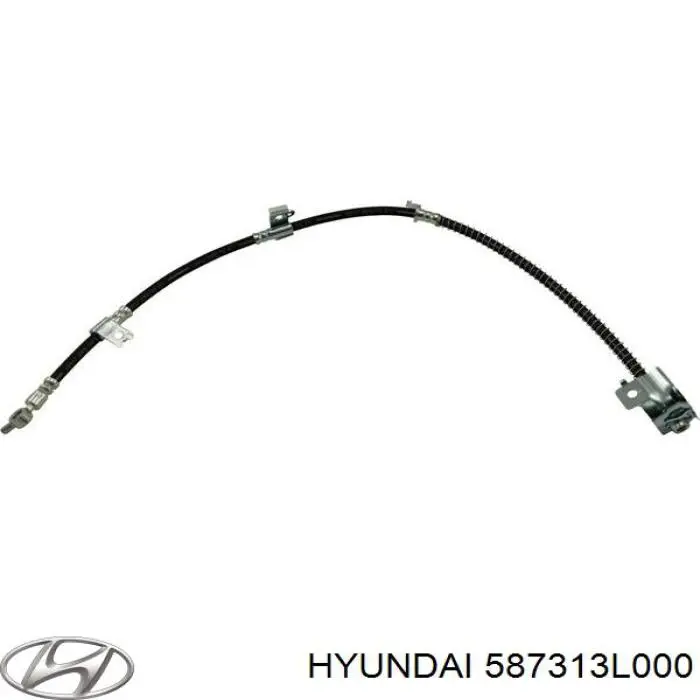 587313L000 Hyundai/Kia шланг гальмівний передній, лівий