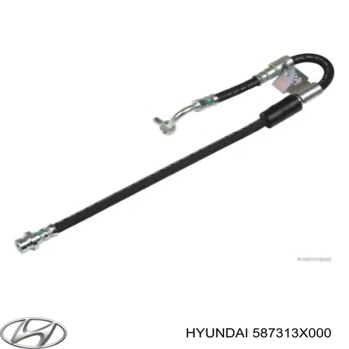 Шланг гальмівний передній, лівий Hyundai/Kia 587313X000 ціна, від 32.52 USD